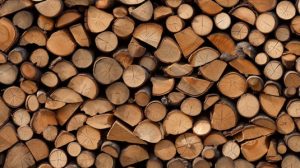 kiln dried beech logs for sale stacked